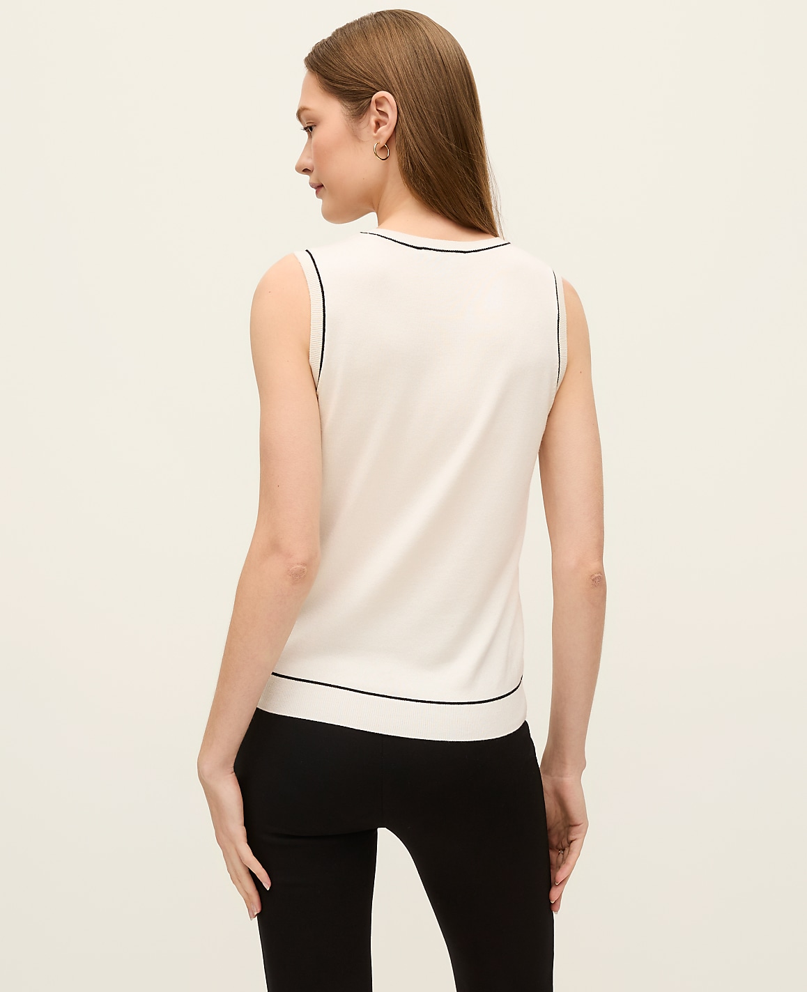 Petite Tipped Sweater Shell