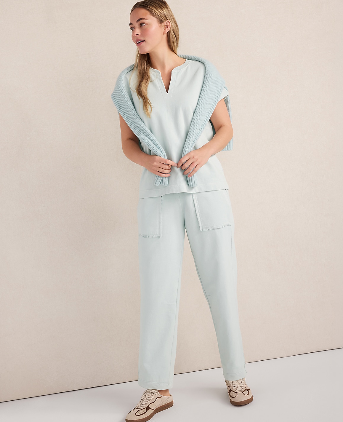 Haven Well Within Garment-Dyed Organic Cotton Terry Tee