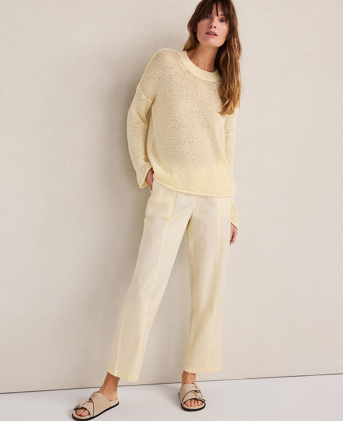 Haven Well Within Organic Cotton Twill Tapered Pants