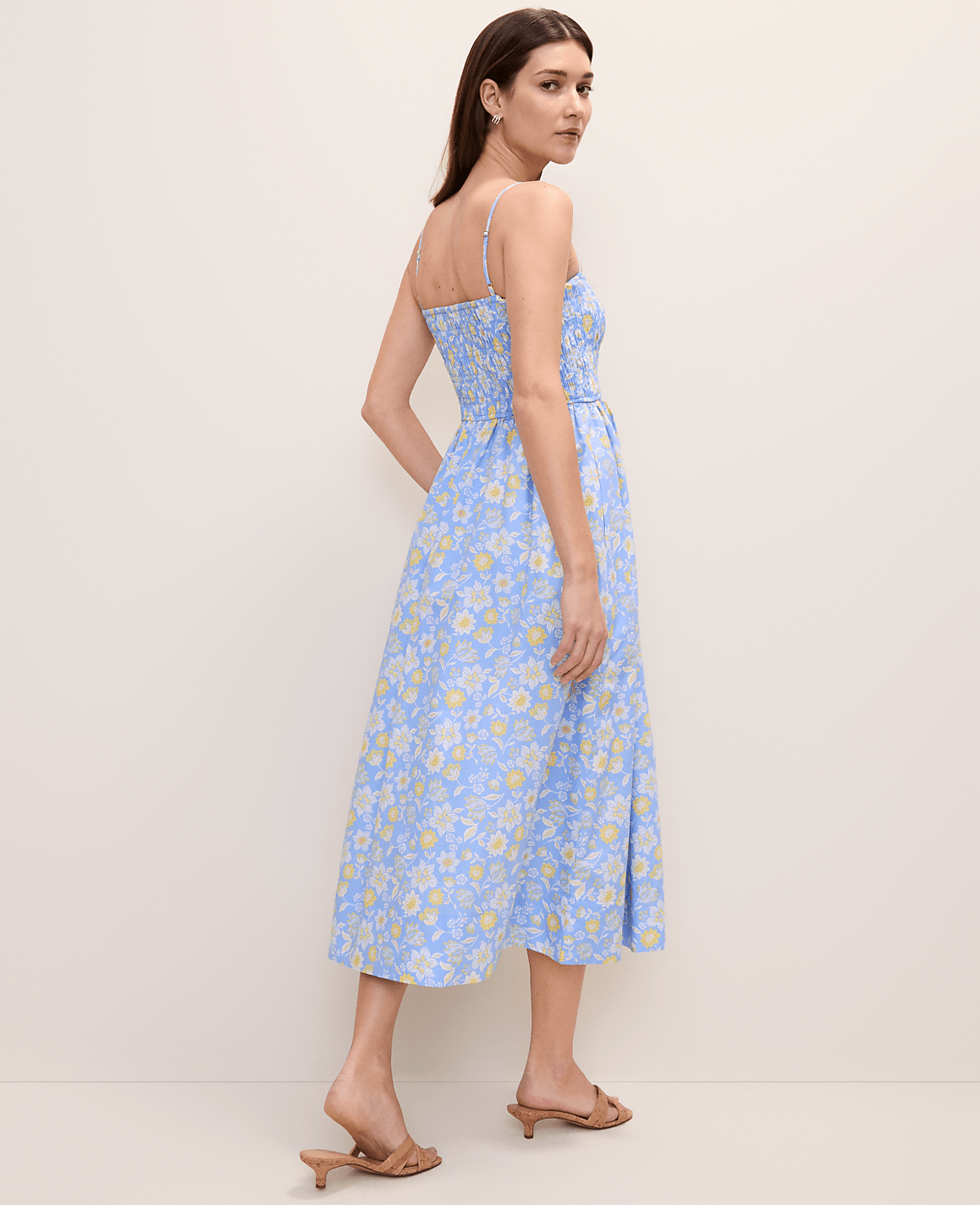 Weekend Floral Smocked Midi Dress