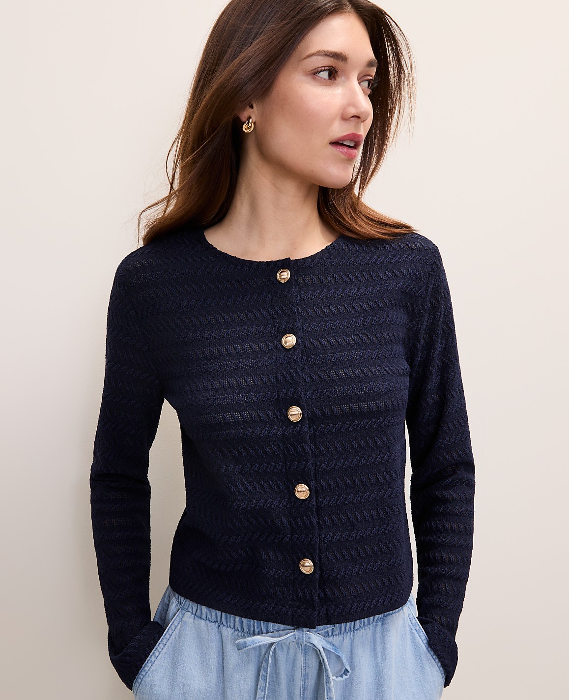 Textured Knit Cardigan