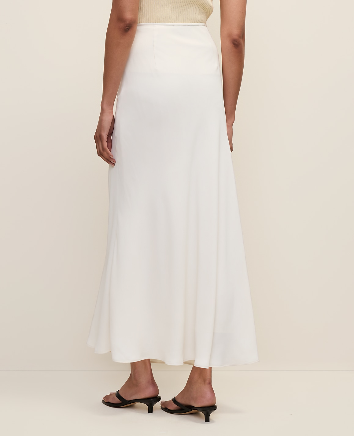 Petite Bias Flare Maxi Skirt