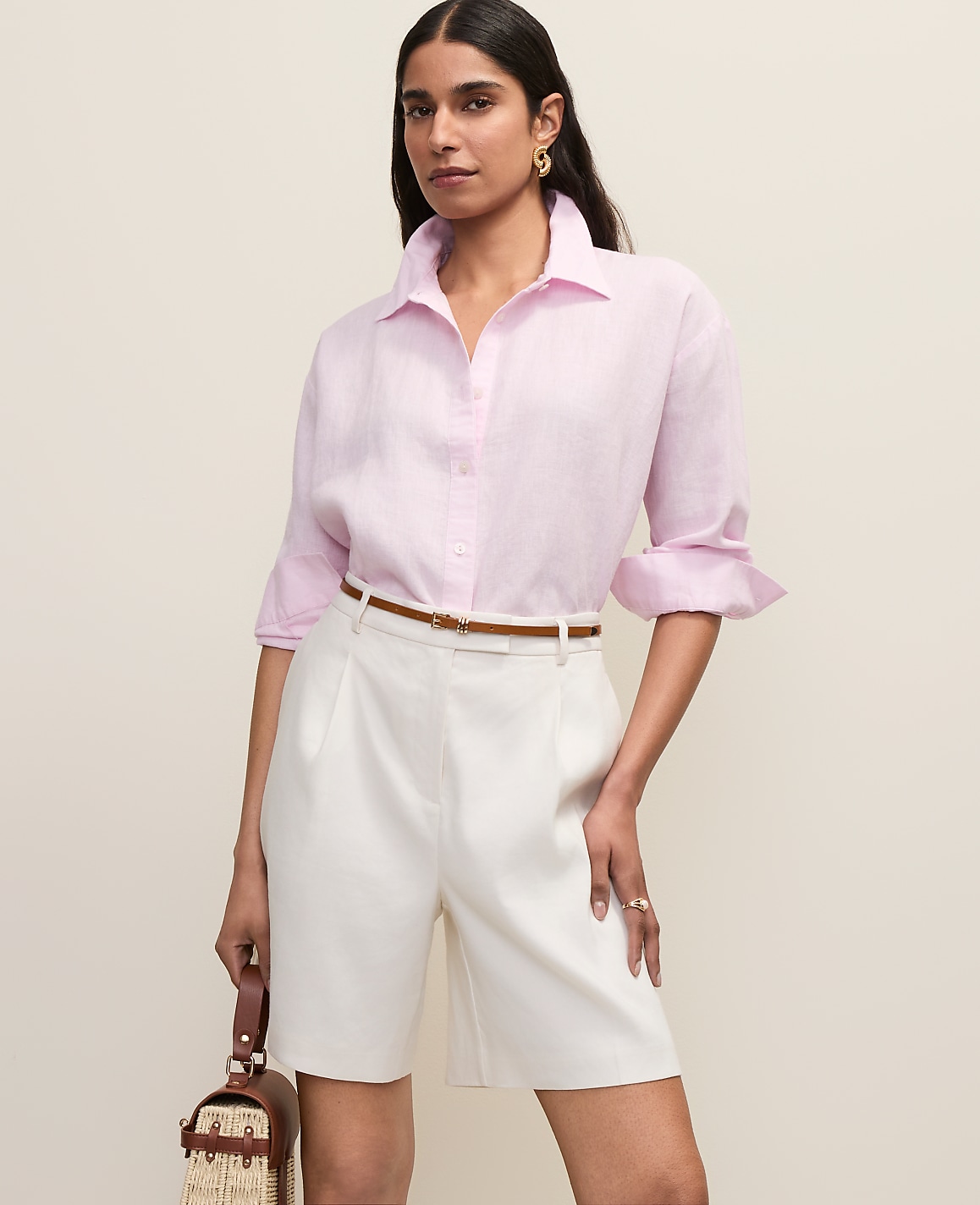The Petite Linen Button Down Shirt