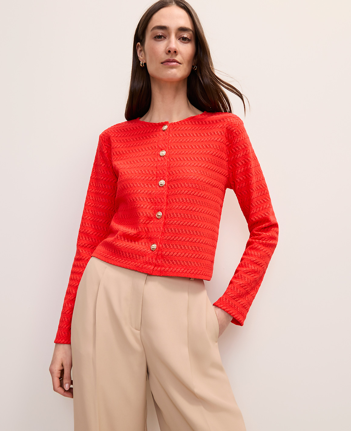 Textured Knit Cardigan