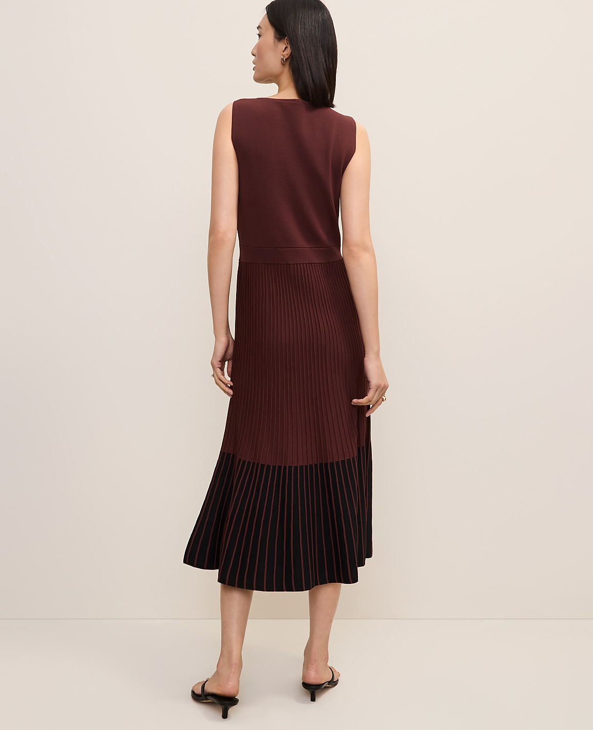 Petite Colorblock Midi Sweater Dress