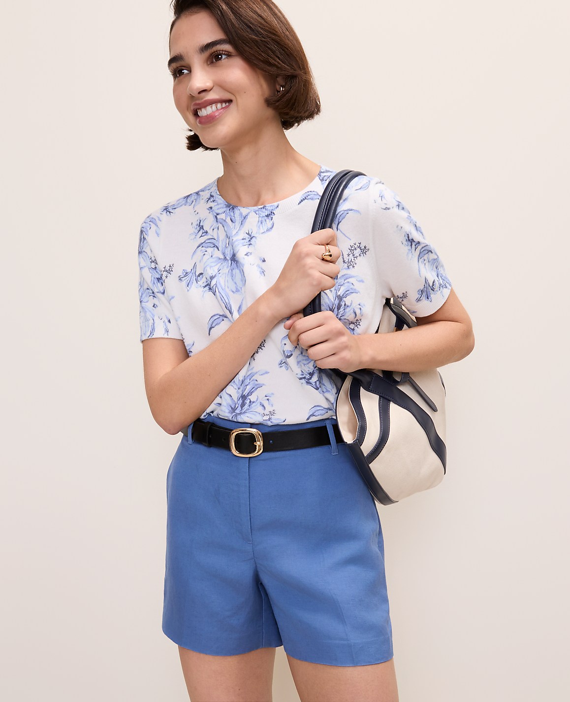 Petite Floral Sweater Tee