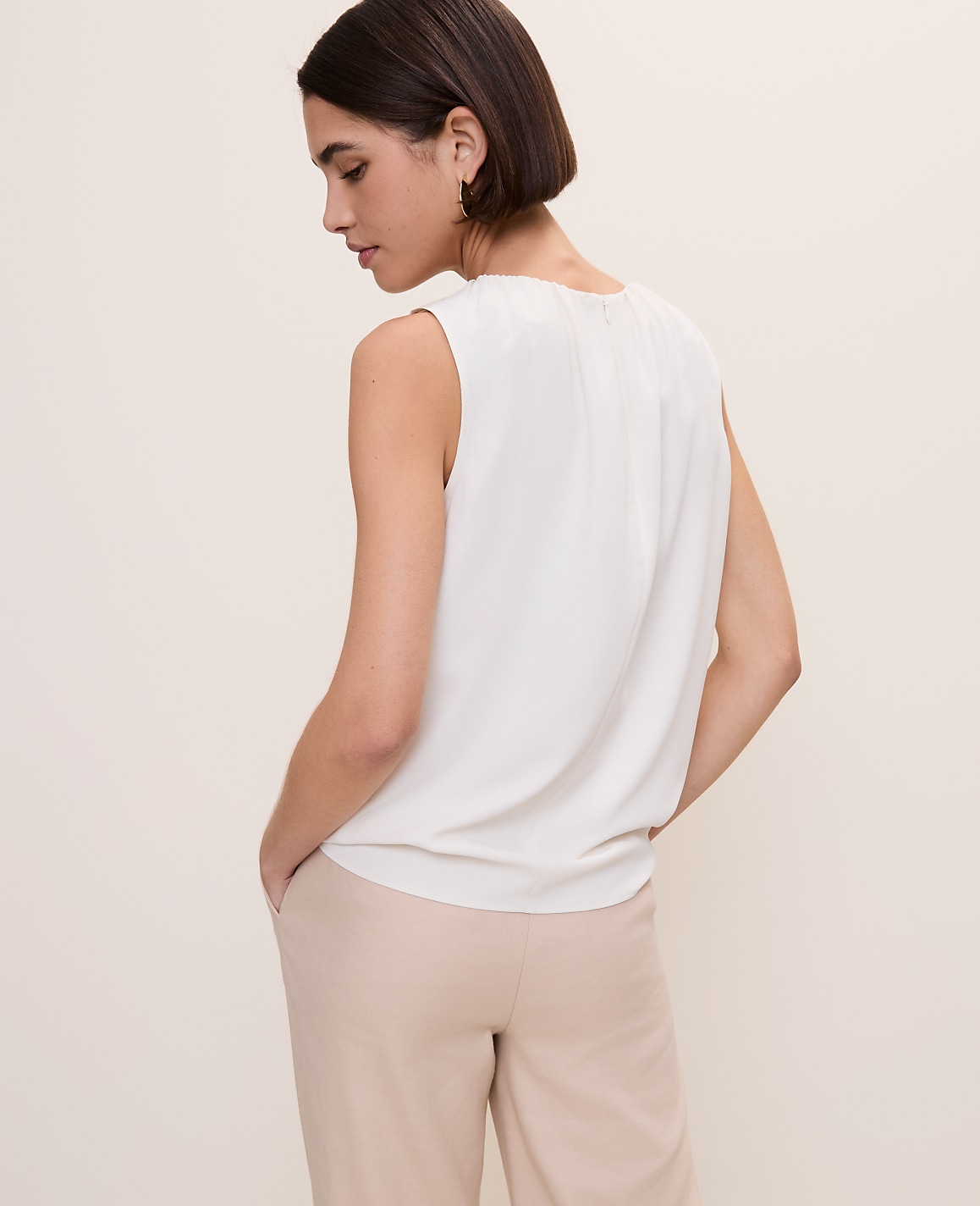 Shirred Tank Top