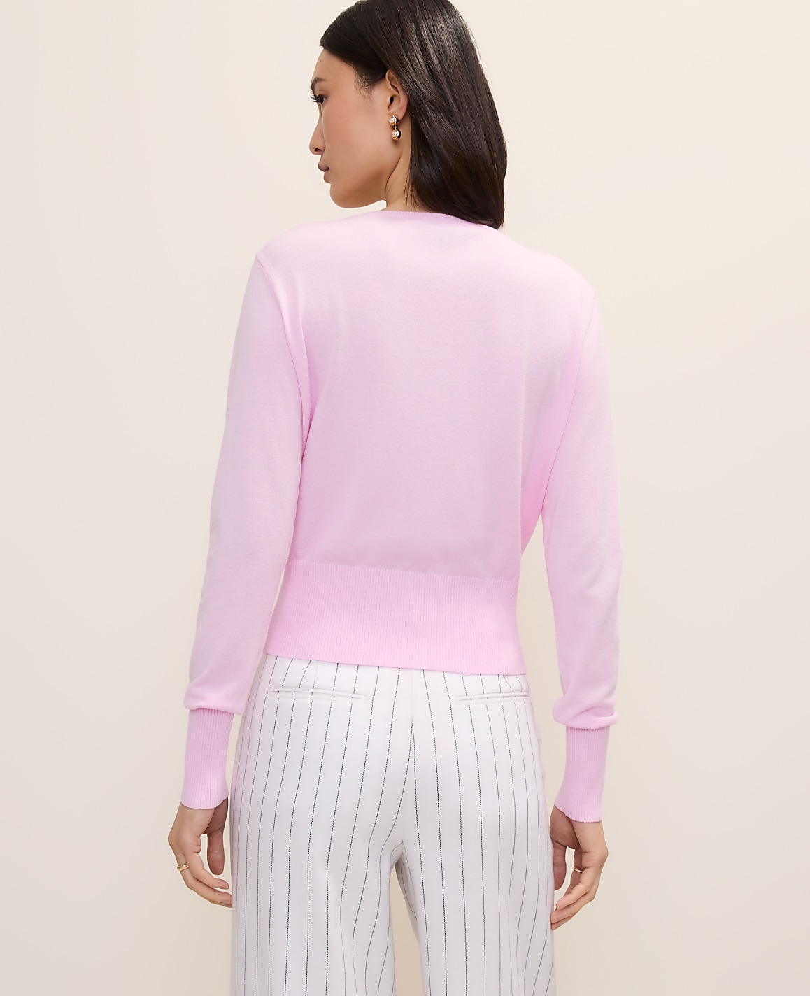 Petite Crew Neck Cardigan