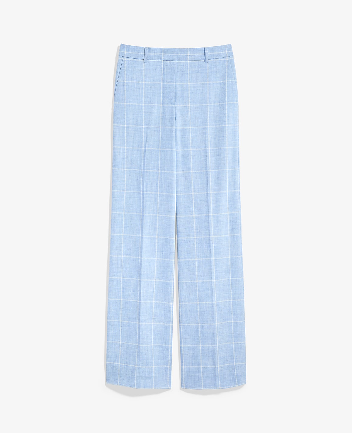 The Petite Wide-Leg Pant in Windowpane