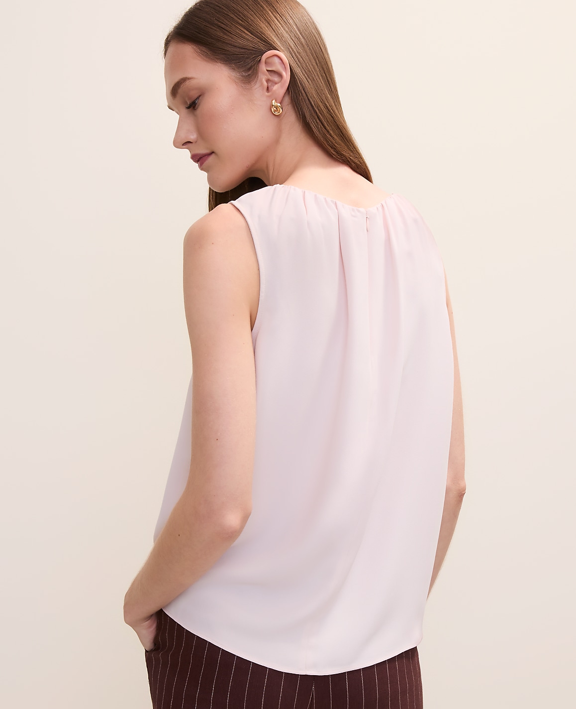 Shirred Tank Top