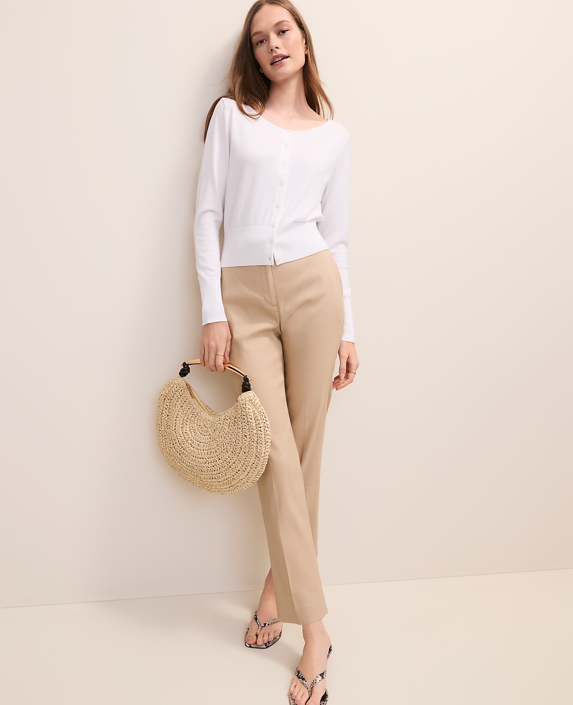 The Petite Everyday Ankle Pant in Linen Blend