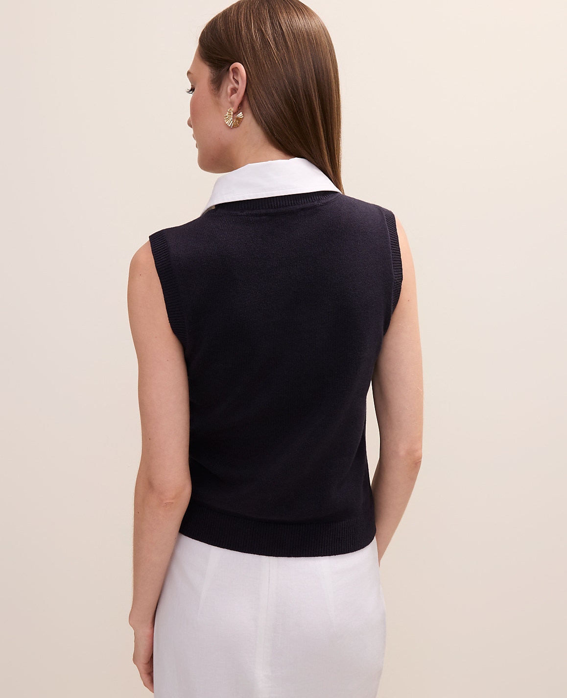 Collared Sweater Vest