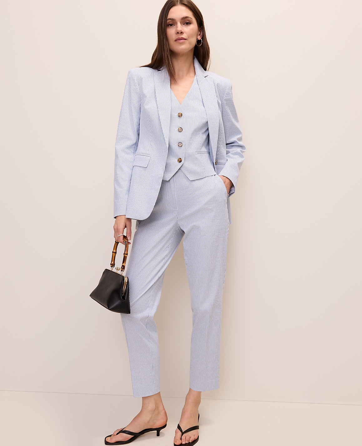 The Ankle Pant in Seersucker