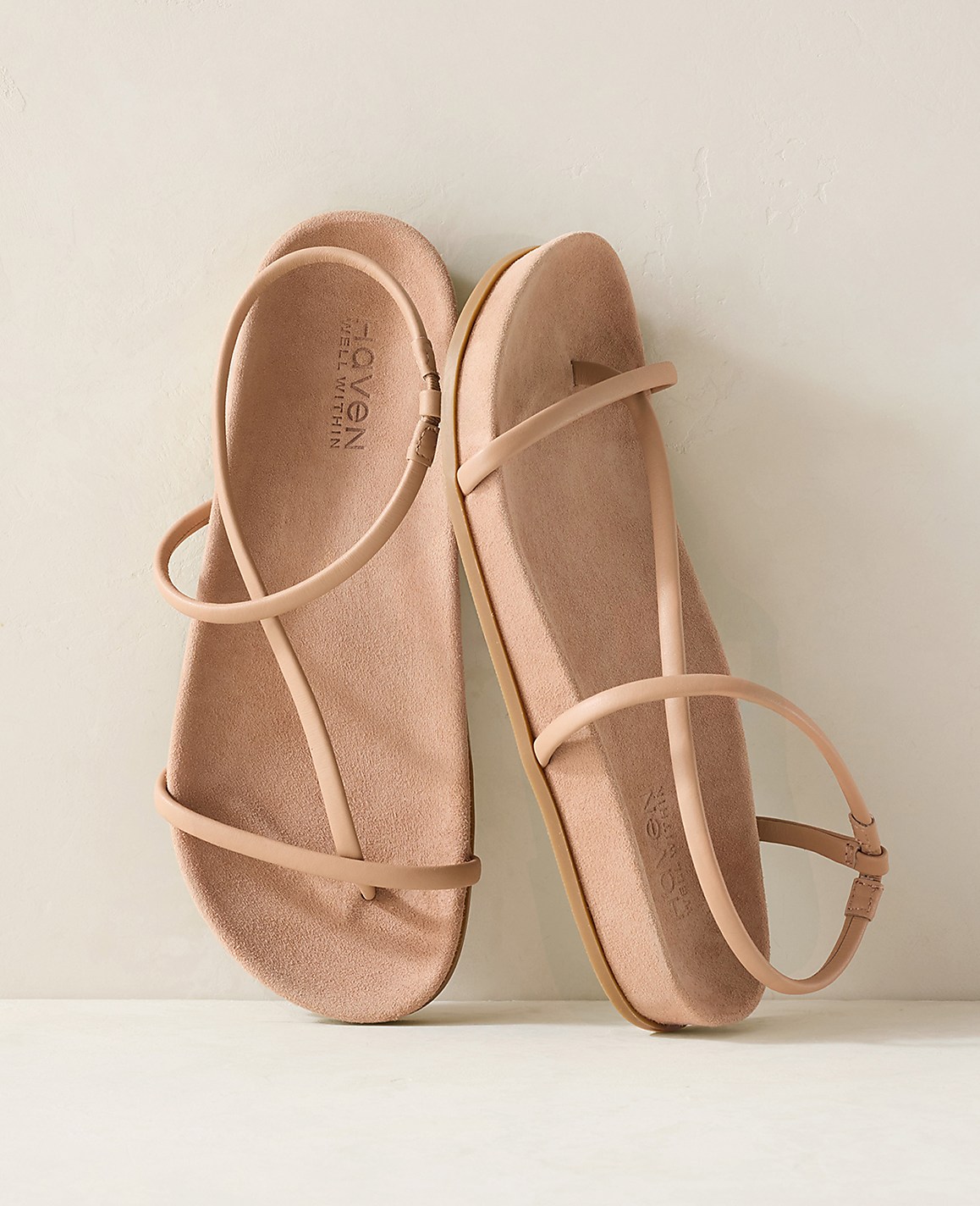 Haven Well Within Strappy Leather Molded Sandals
