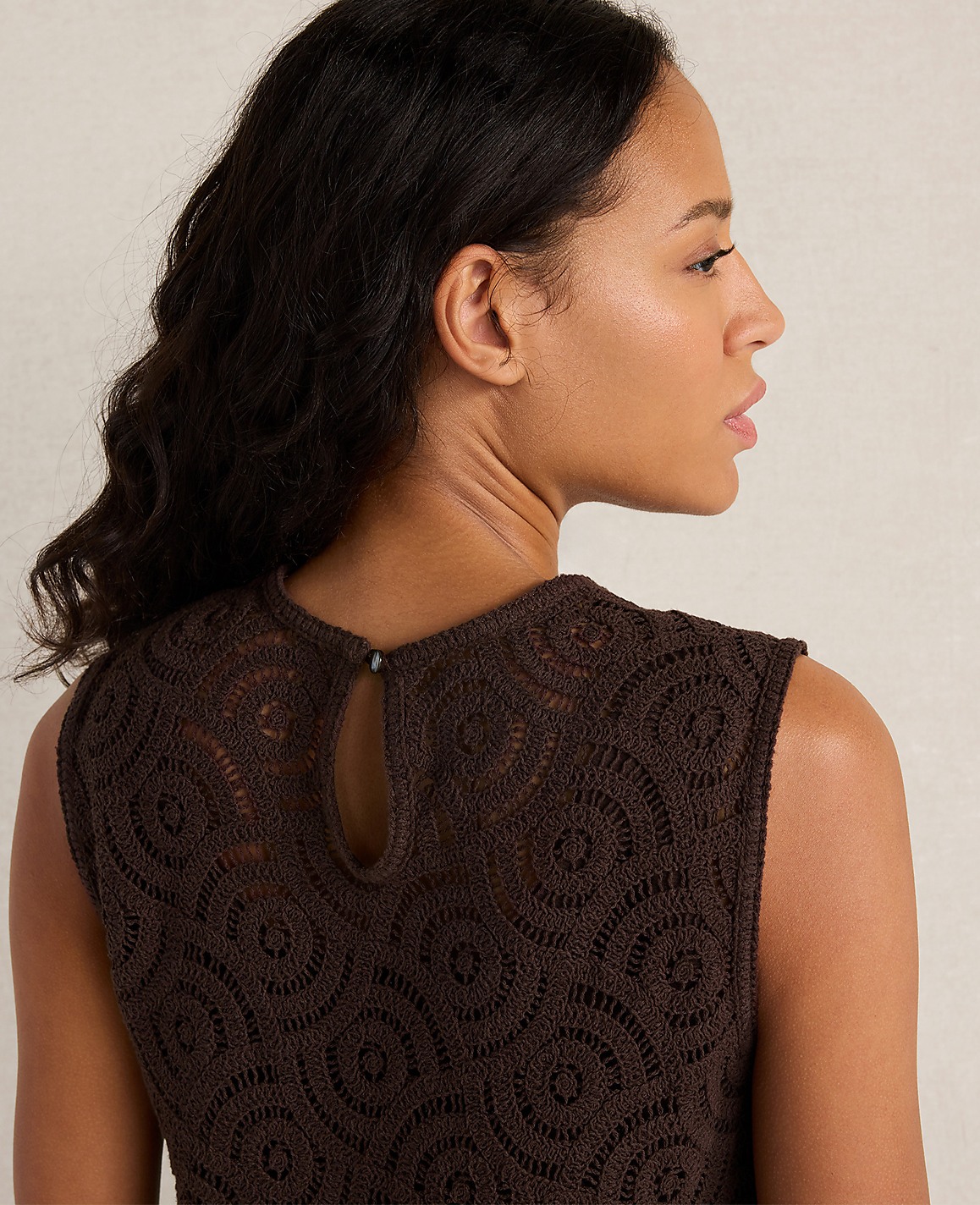 Haven Well Within Cotton Crochet Scalloped Tank