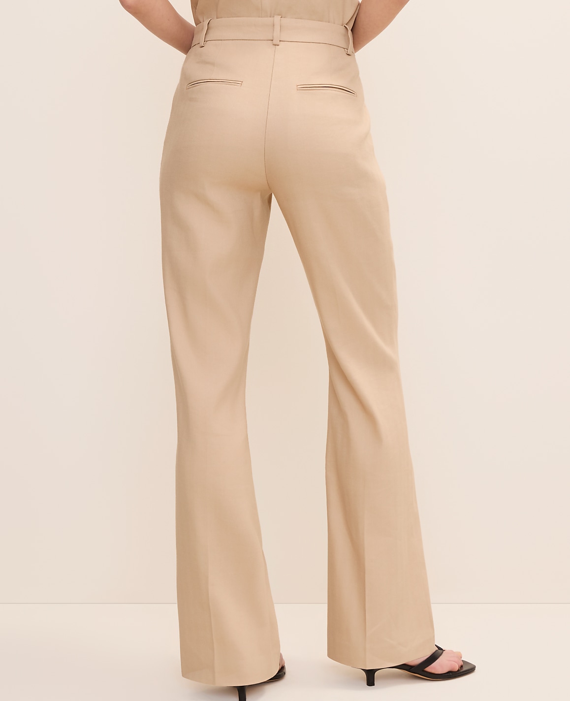 The High Rise Trouser in Linen Blend