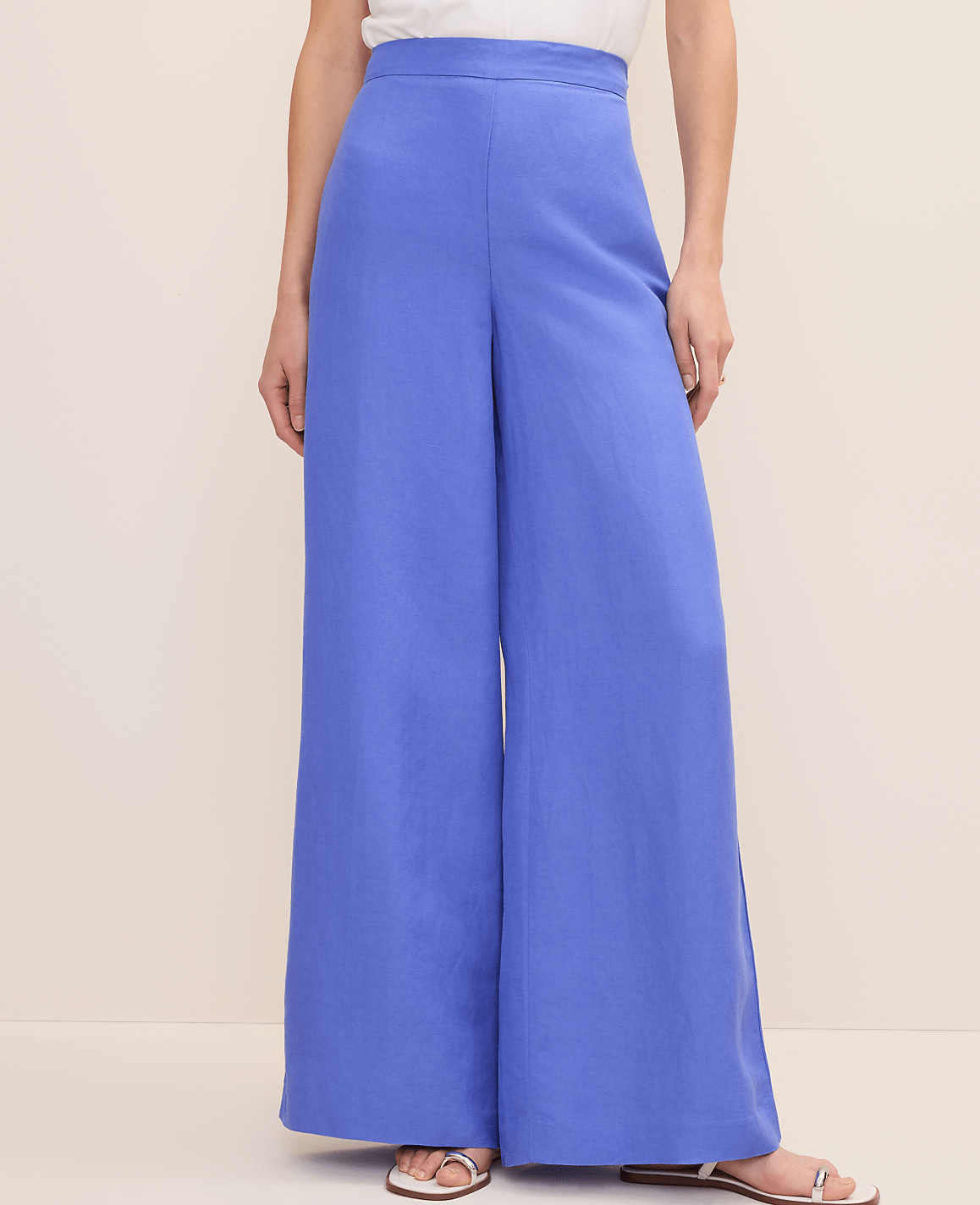 The Statement Palazzo Pant in Linen Blend
