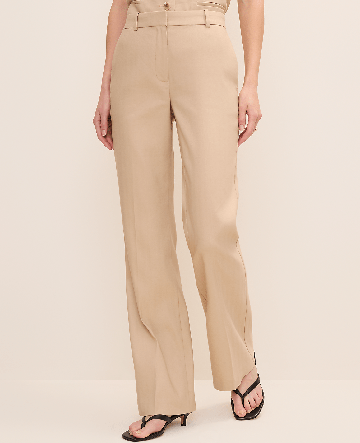 The High Rise Trouser in Linen Blend