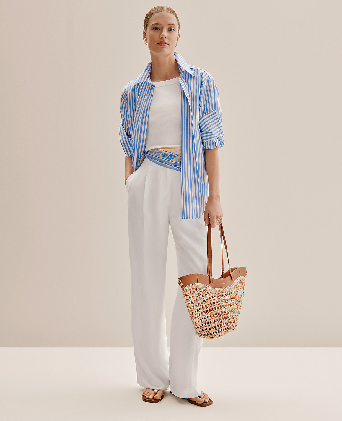 The Pleated Straight Pant