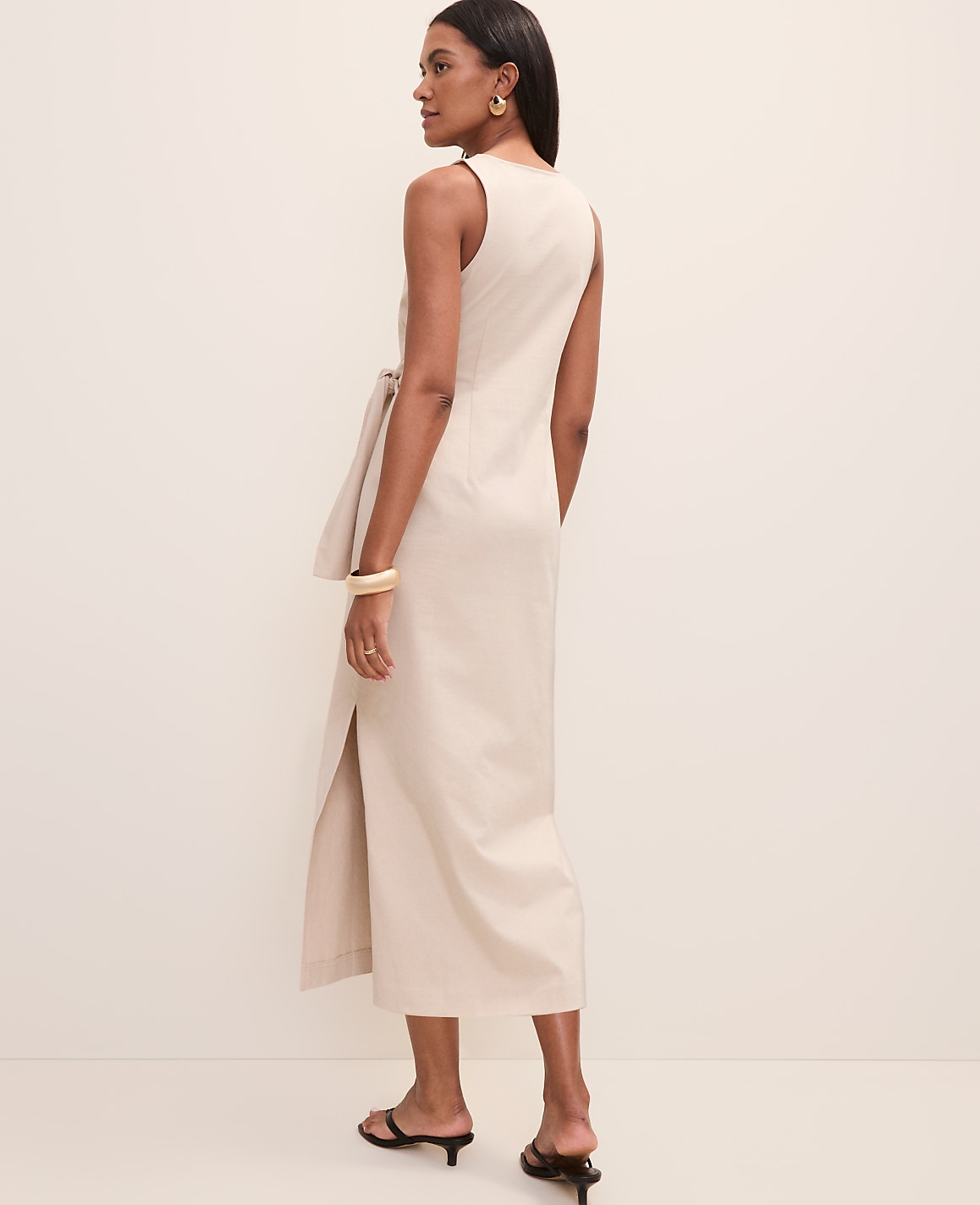 Petite Weekend Tie Waist Midi Dress