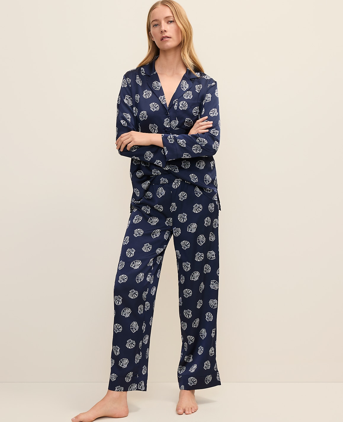 Shell Print Pajama Set