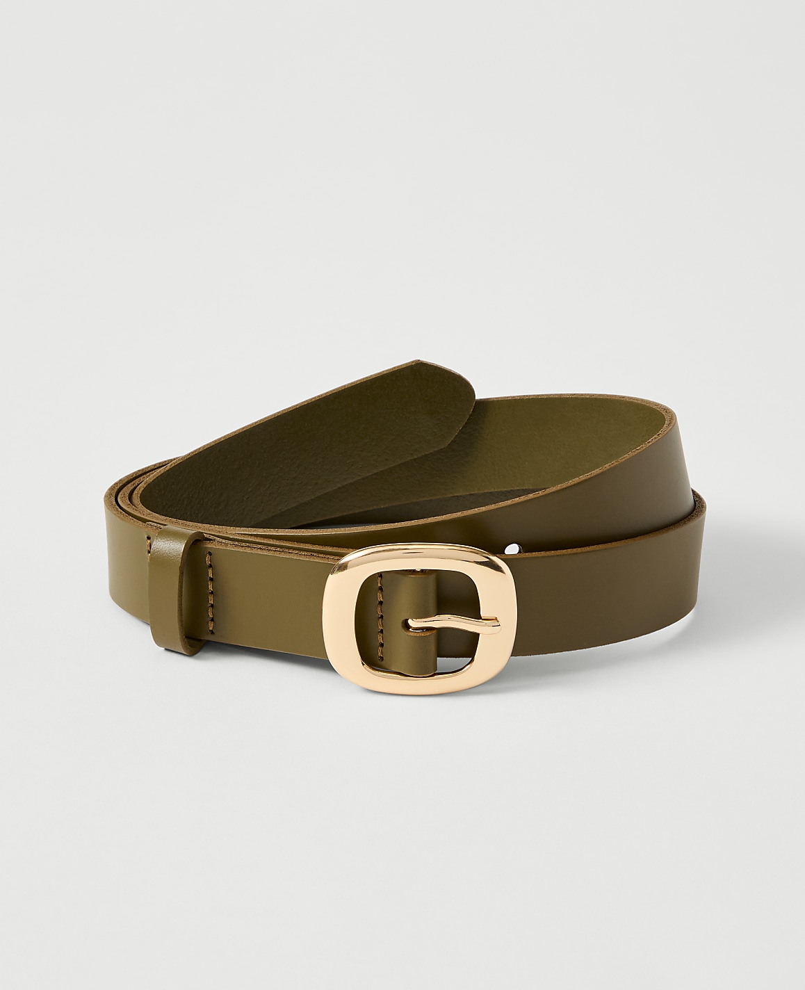 Leather Square Buckle Belt