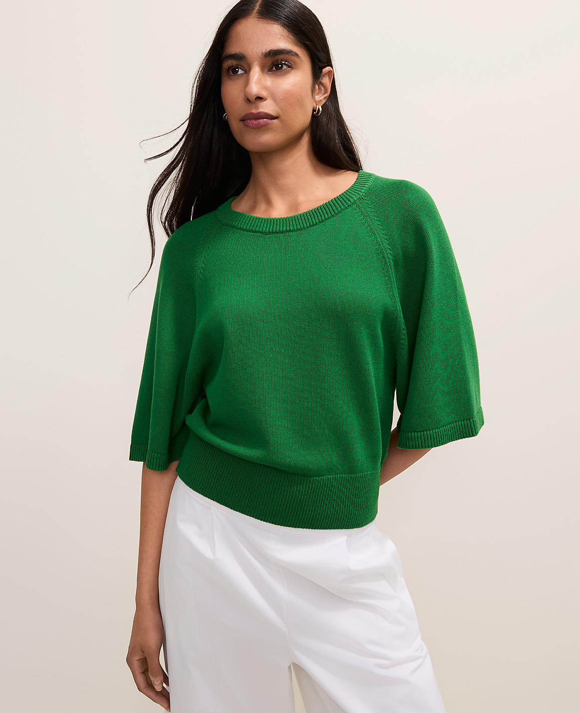 Raglan Crew Neck Sweater