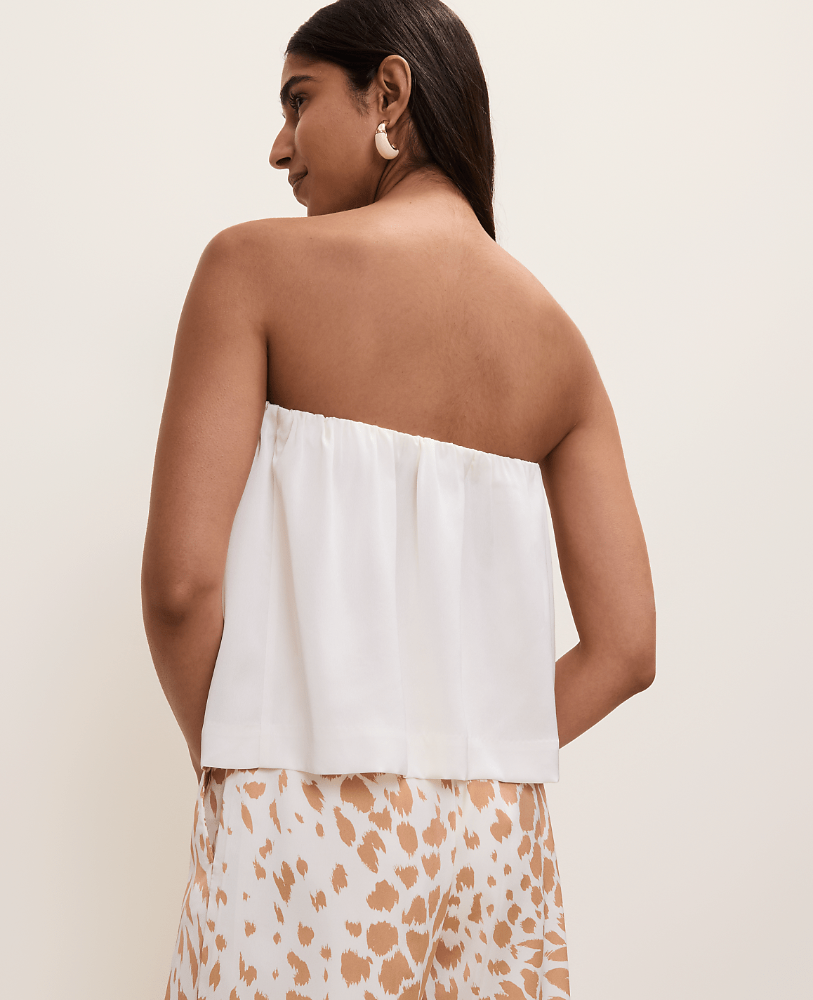 Strapless Top in Satin