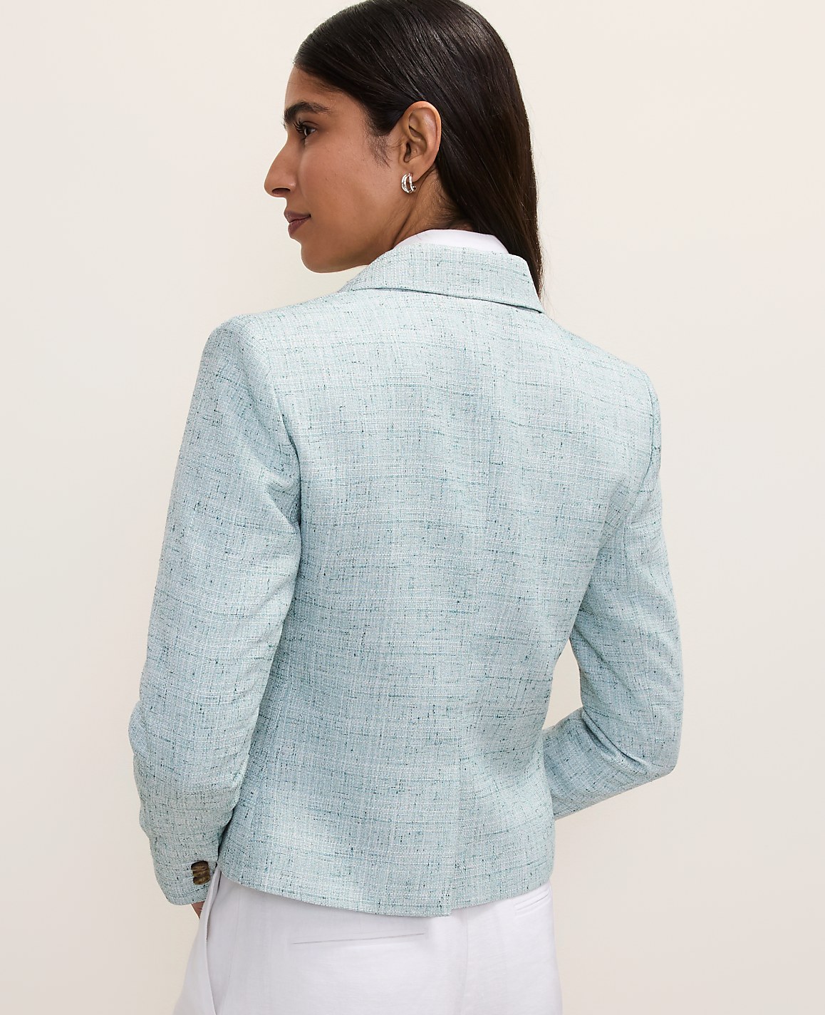 The Petite Modern Newbury Blazer in Tweed