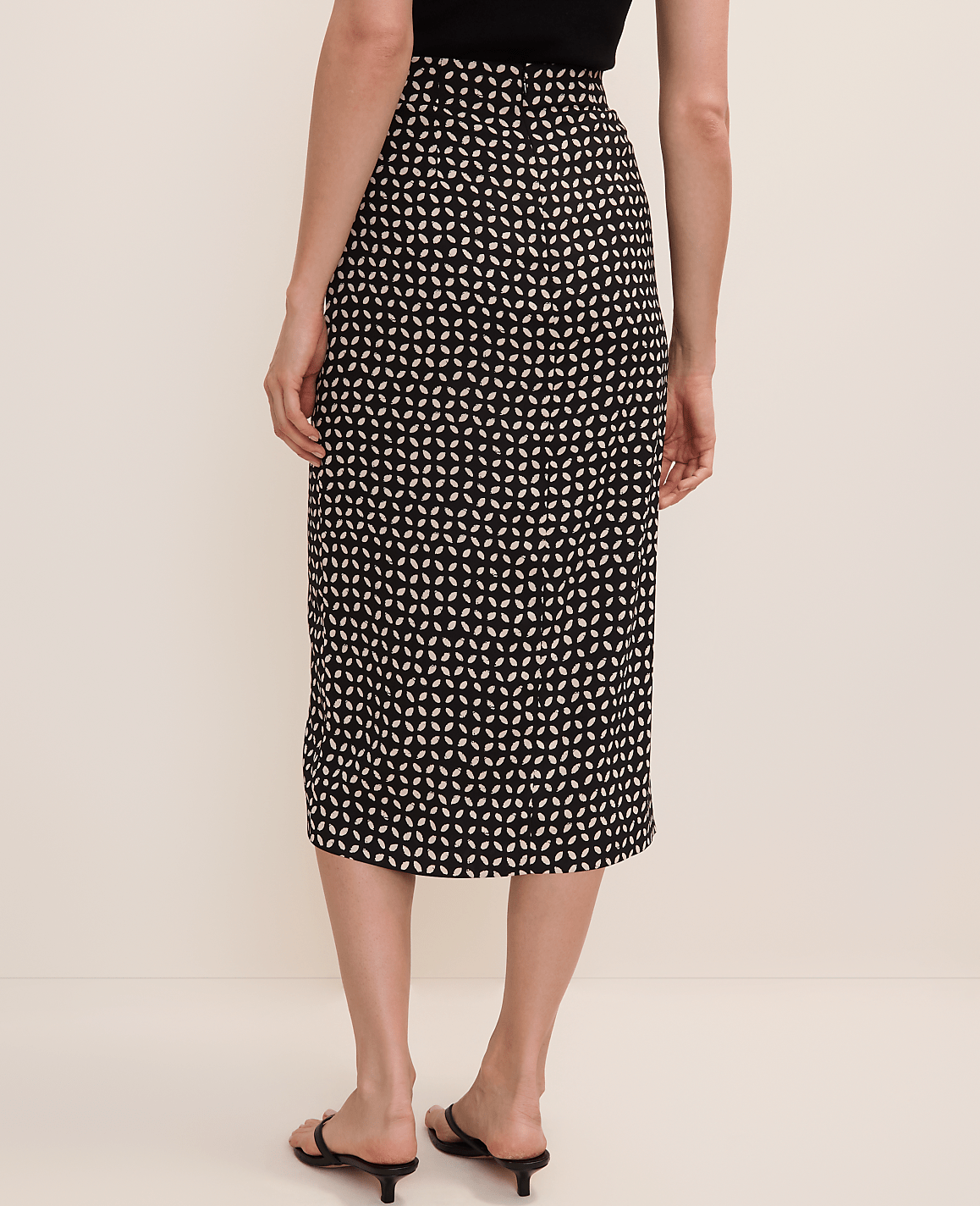 Batik Wrap Midi Skirt