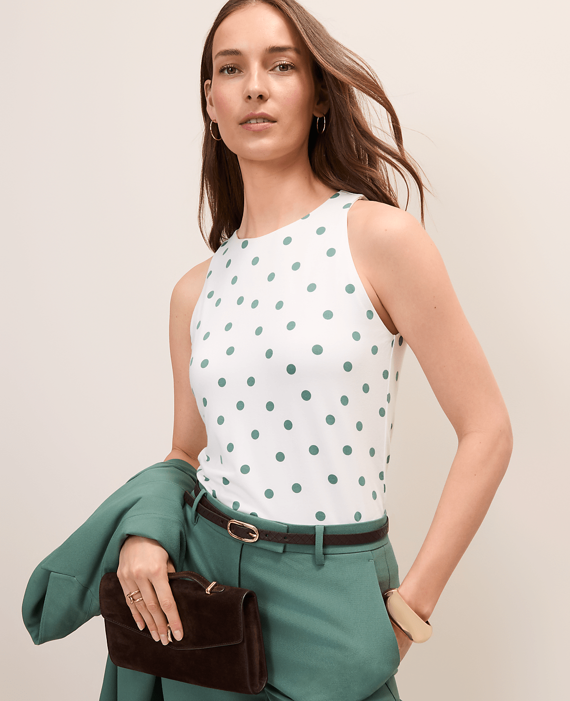 Crew Neck Halter Tank Top