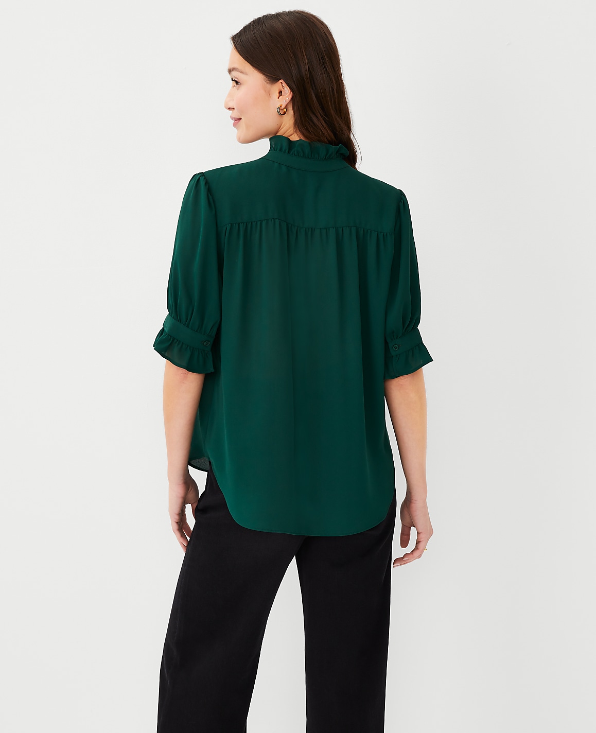 Ruffle Collar Shirt