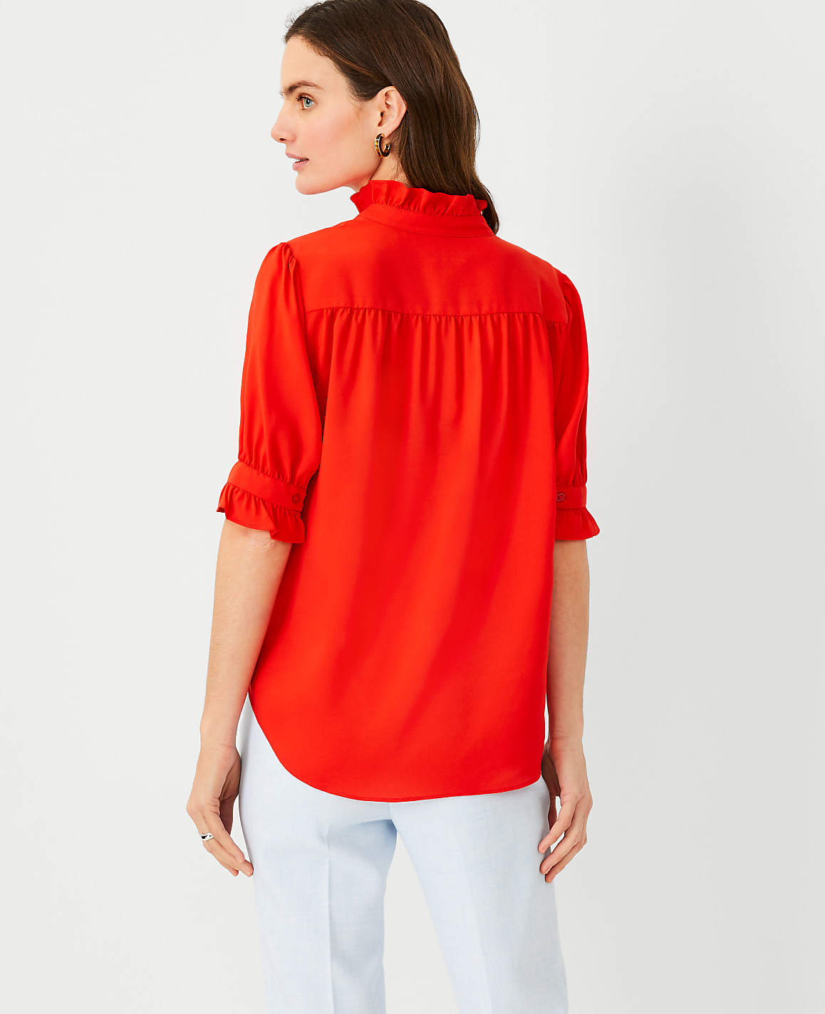 Ruffle Collar Shirt