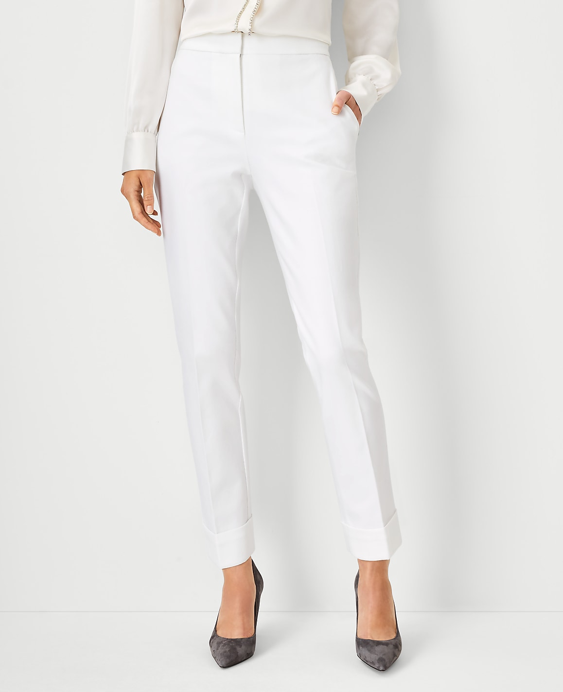The Petite High Rise Eva Ankle Pant