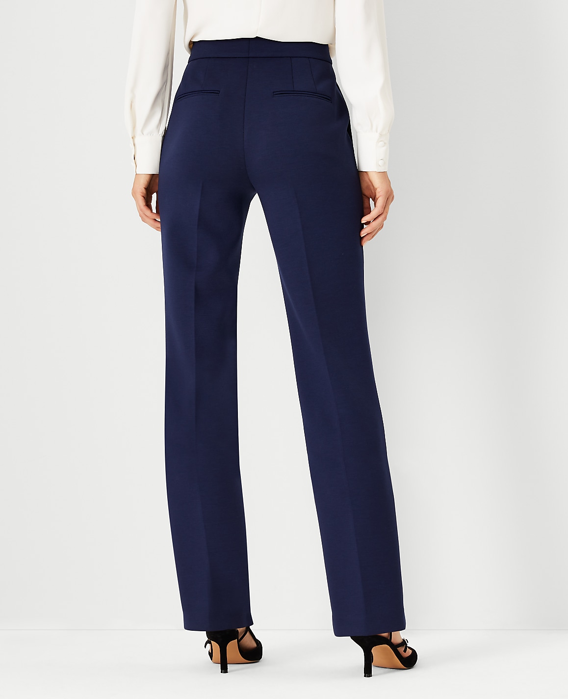 The Straight Pant in Double Knit image number null