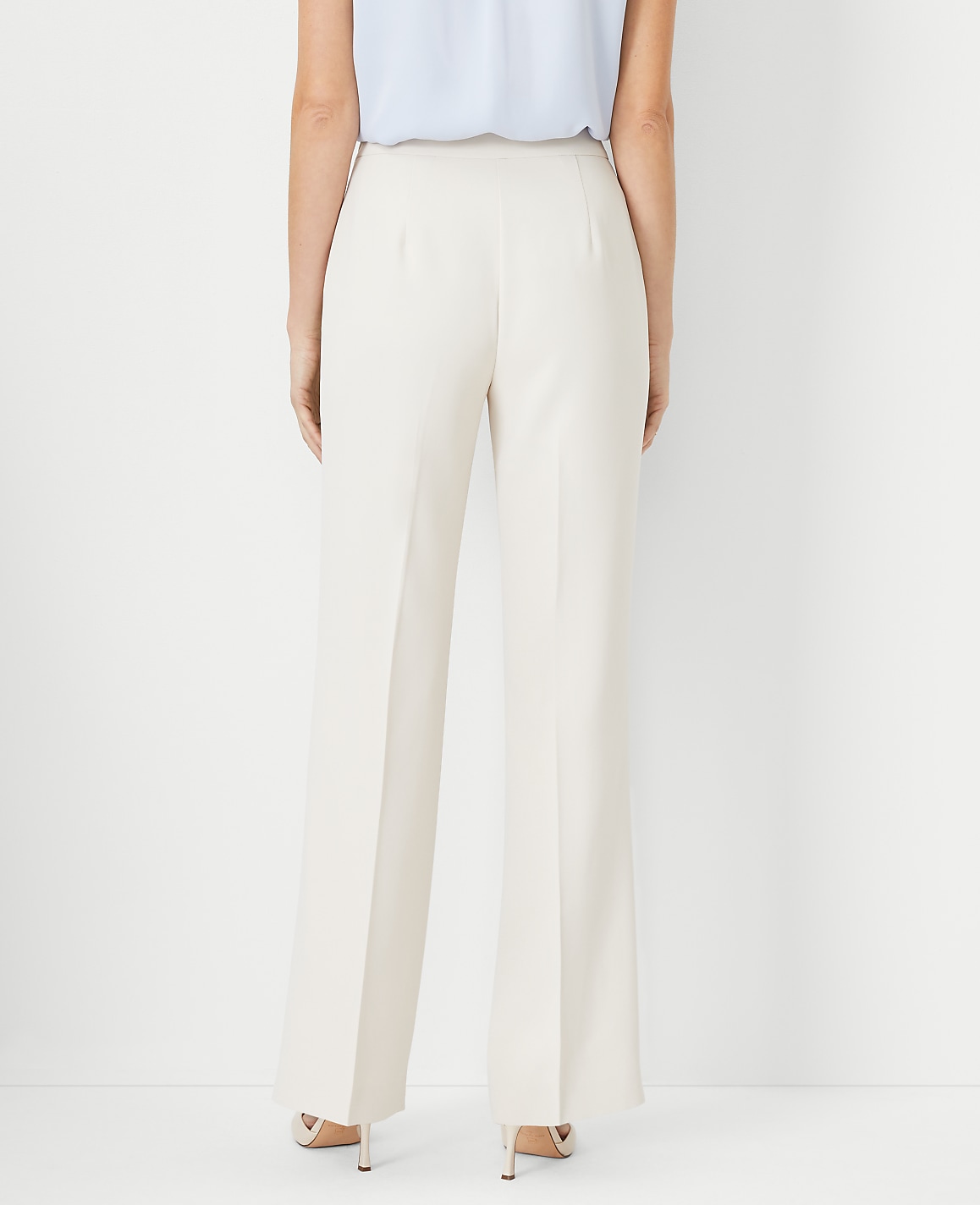 The Side Zip Trouser in Fluid Crepe &mdash; Curvy Fit