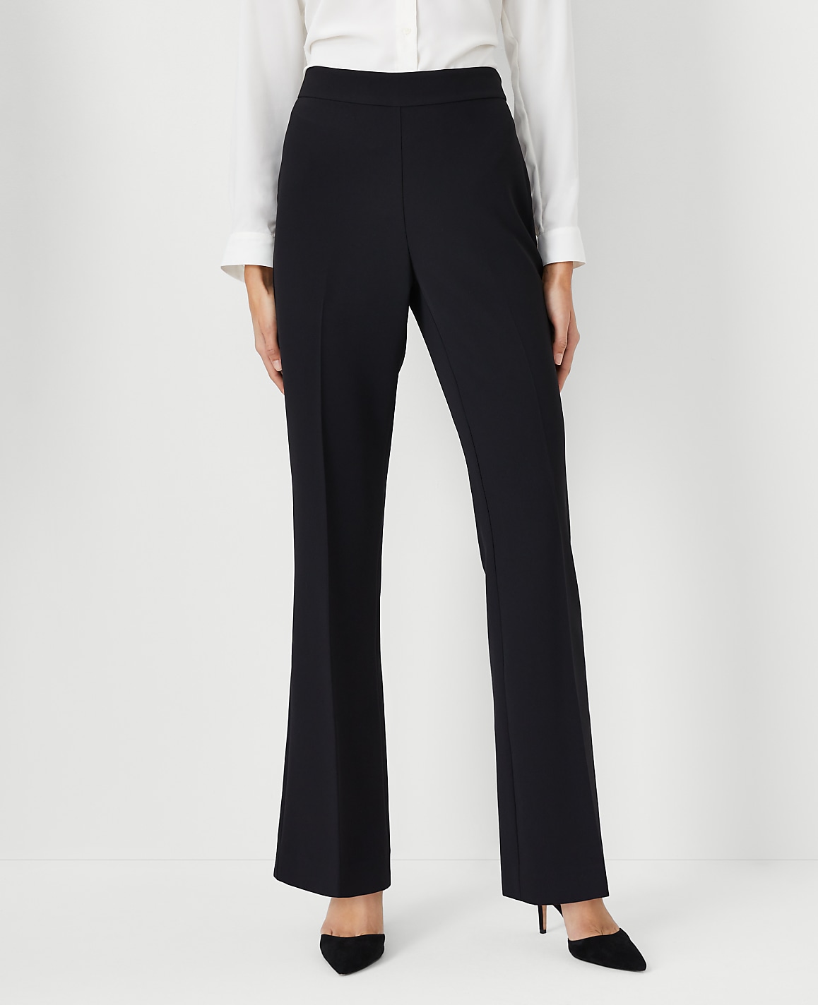 The Side Zip Trouser in Fluid Crepe &mdash; Curvy Fit