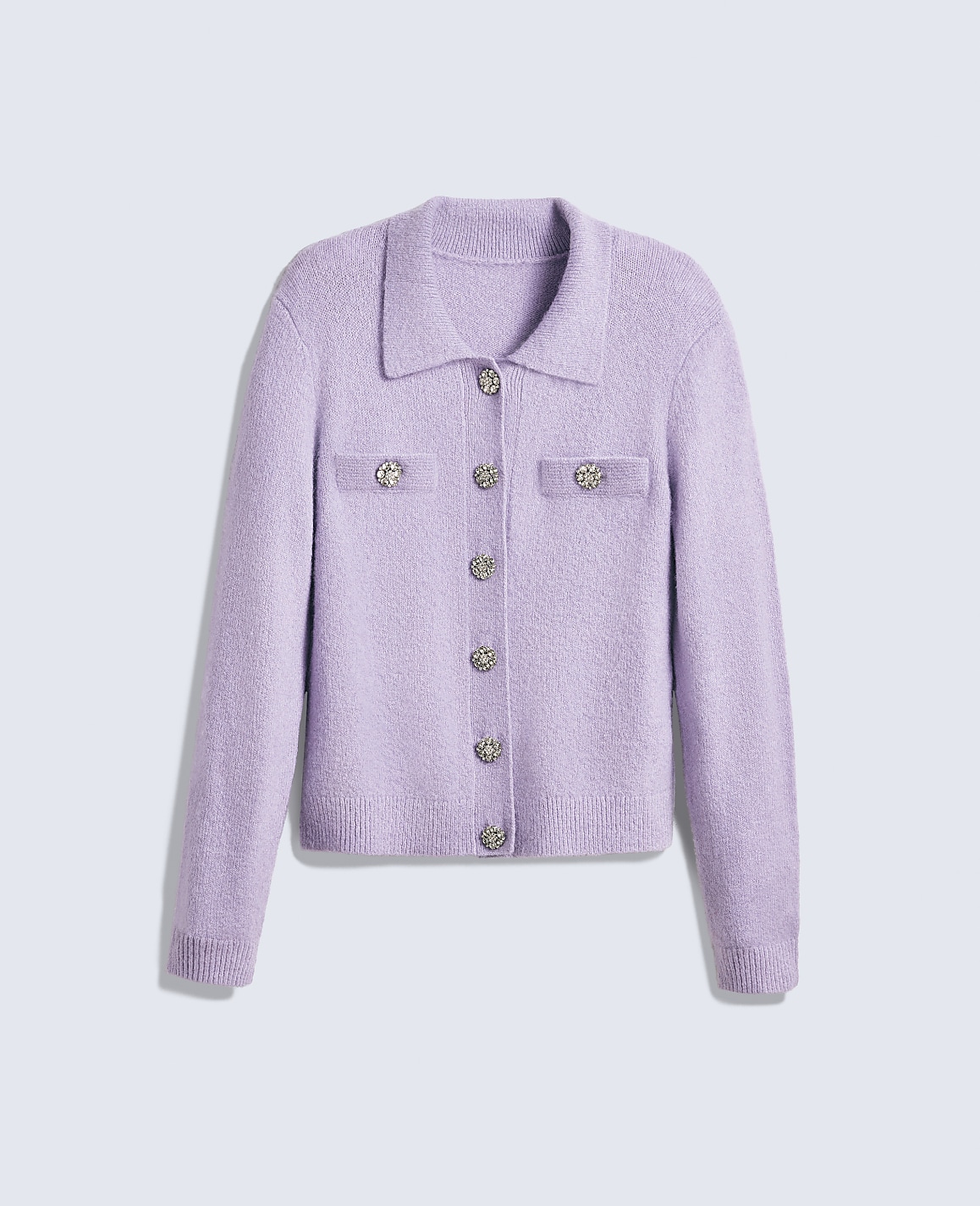 Embellished Collared Cardigan