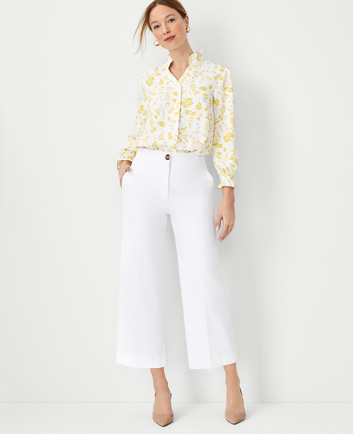 The Kate Wide Leg Crop Pant