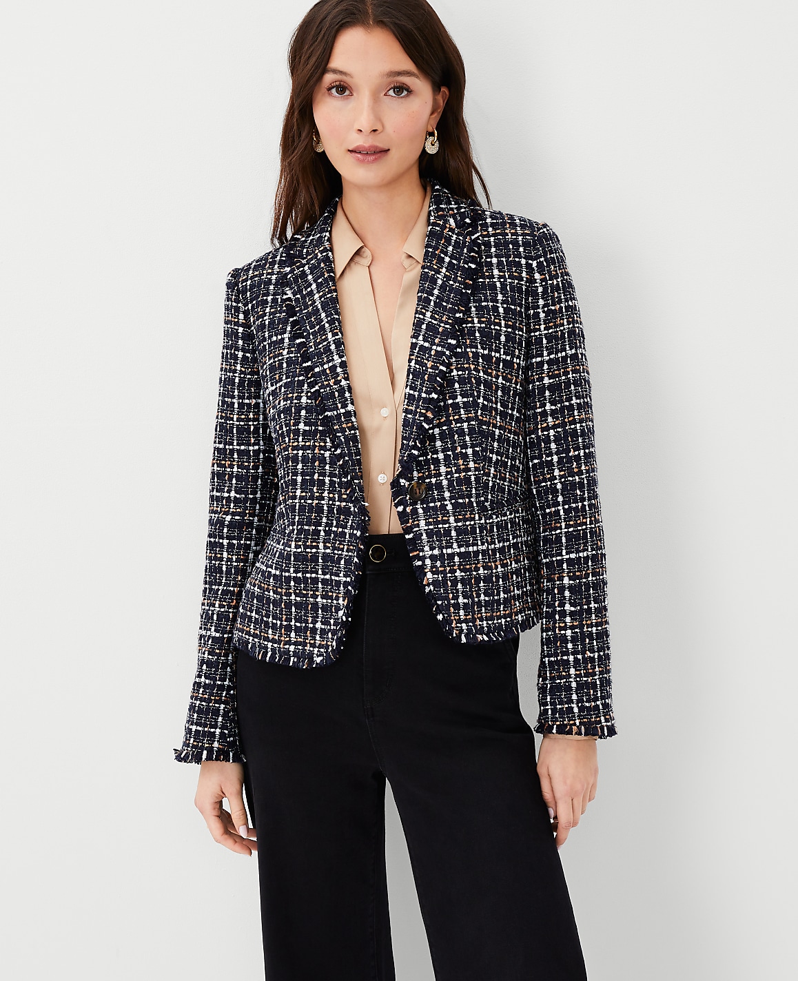 The Petite Newbury Blazer in Tweed