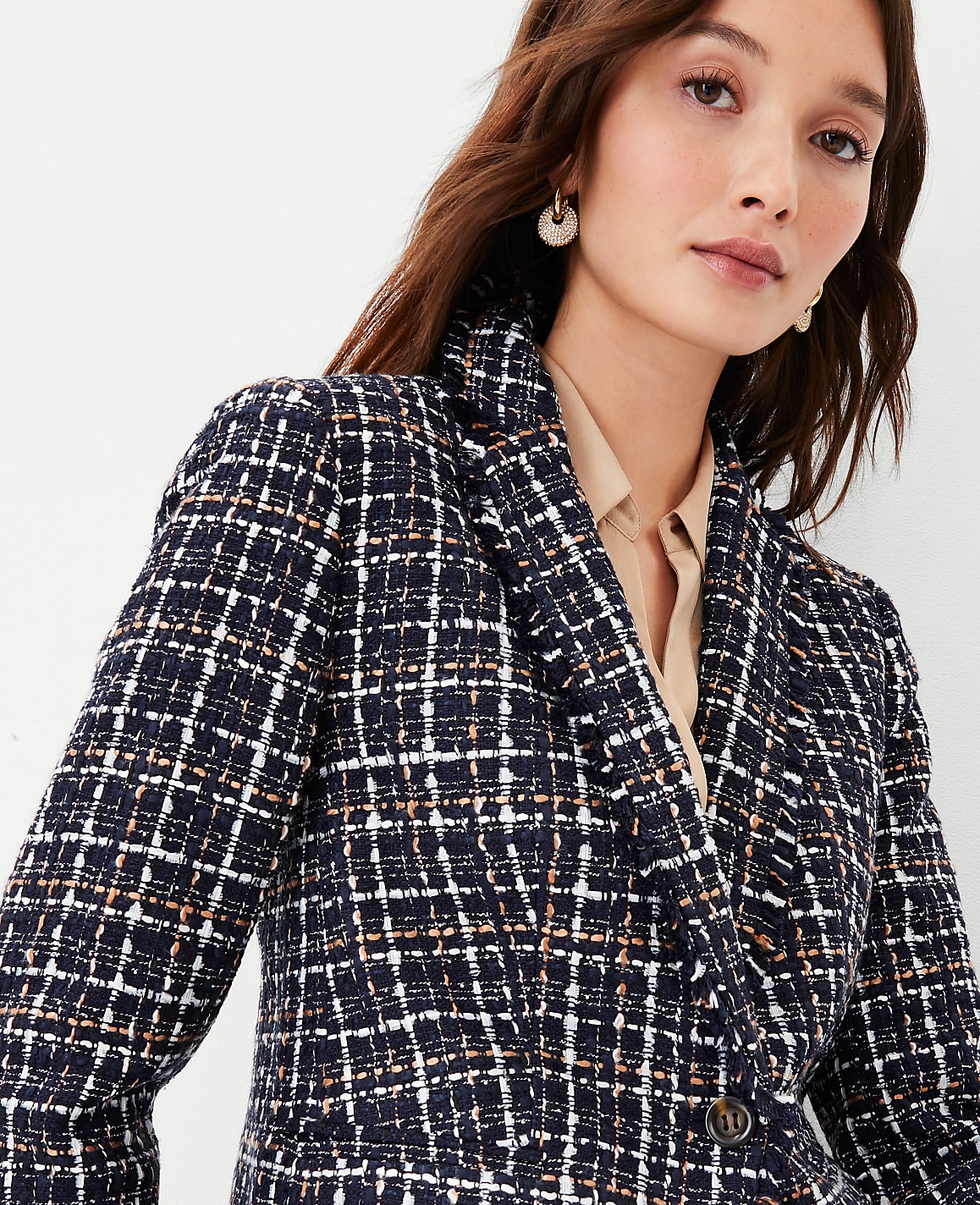 The Petite Newbury Blazer in Tweed