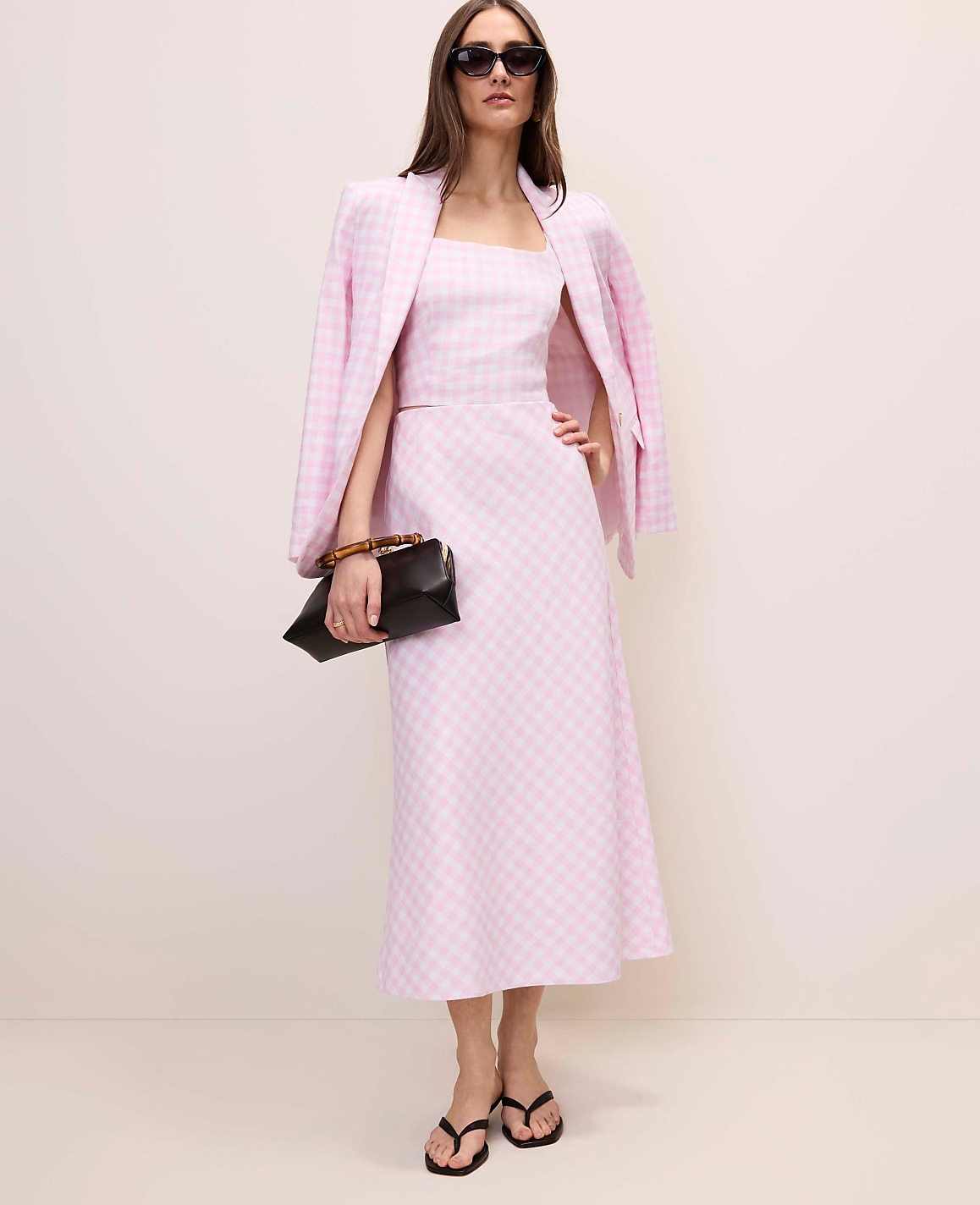 The Gingham Longline Blazer