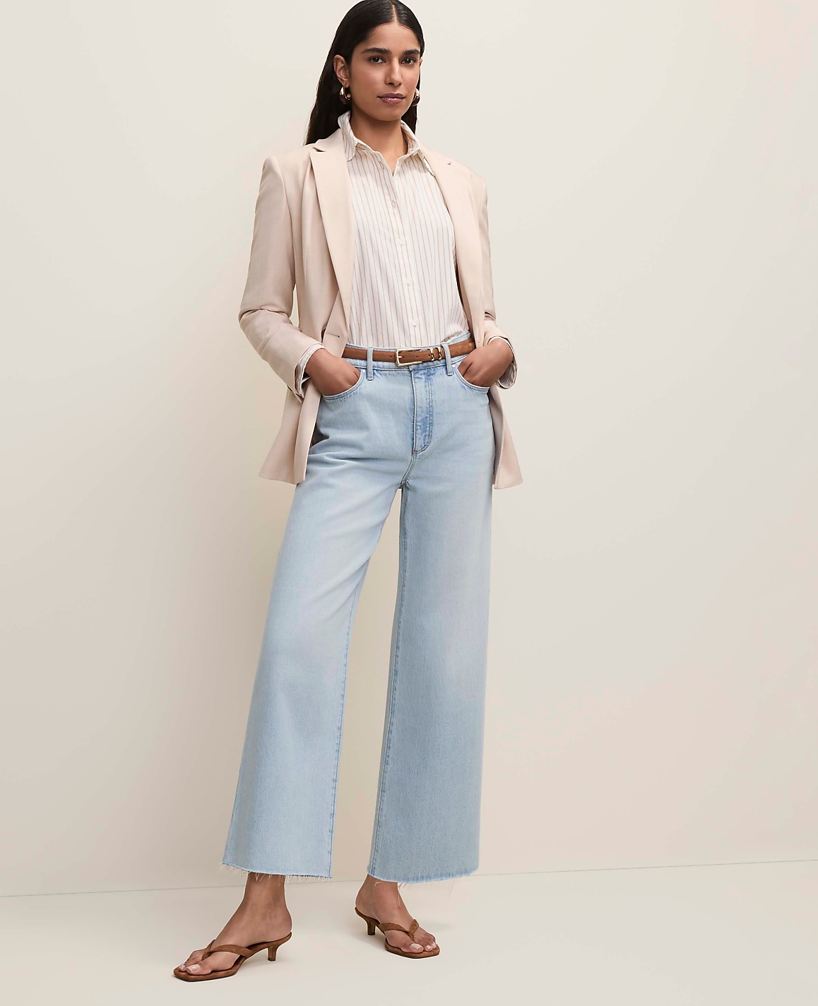 The Petite Wide-Leg Crop Jean