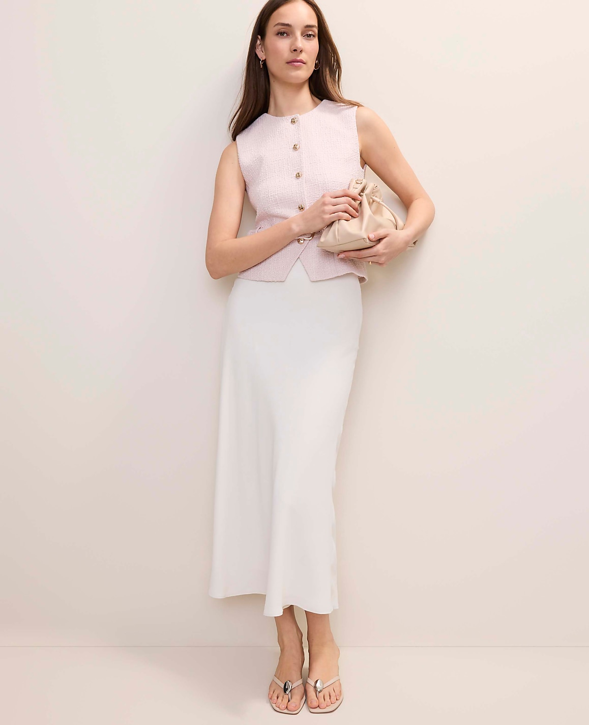 Bias Flare Maxi Skirt