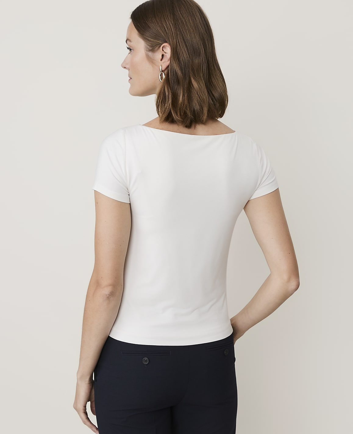 Petite Scoop Neck Sleeve Tee