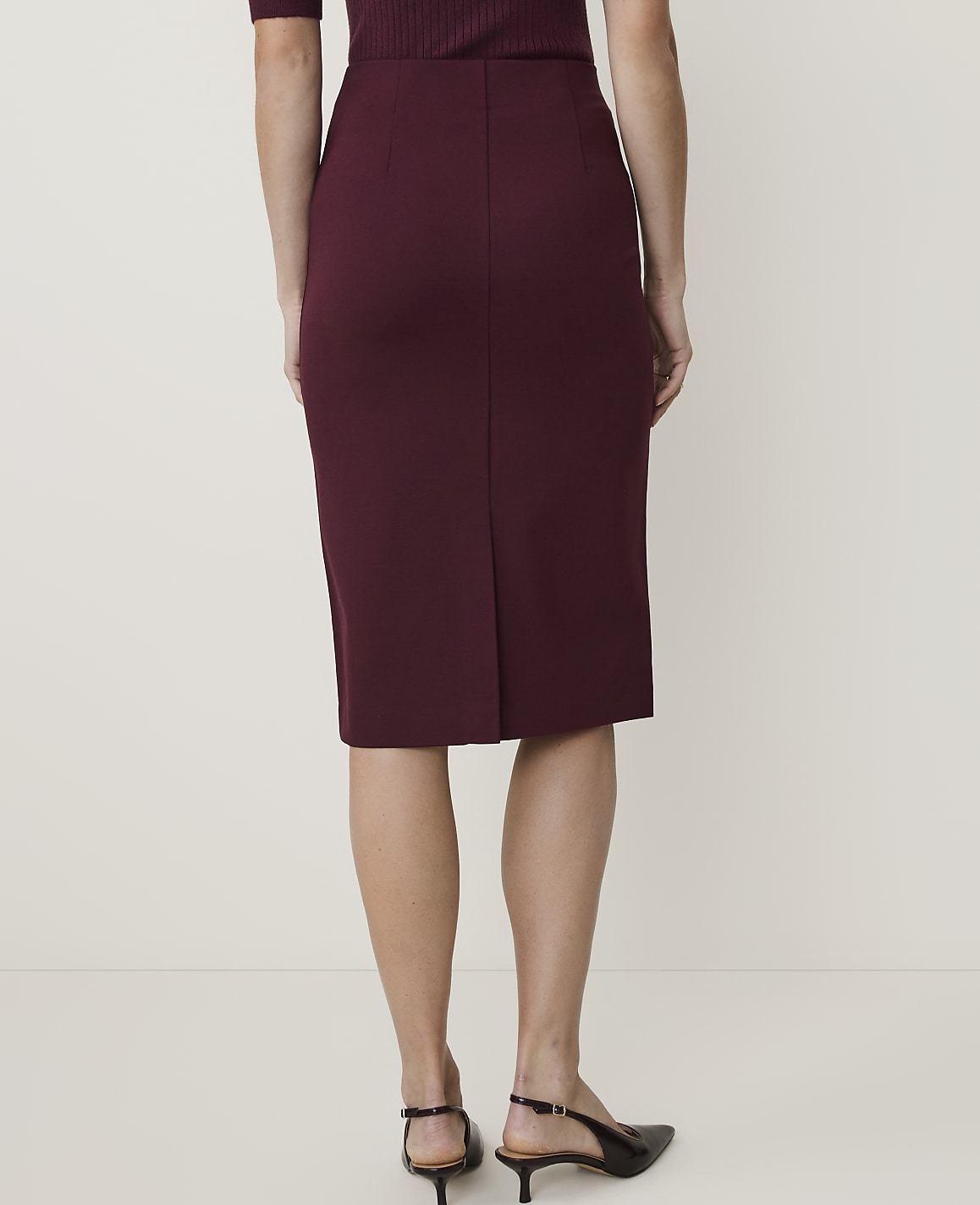Petite Ponte Pencil Skirt