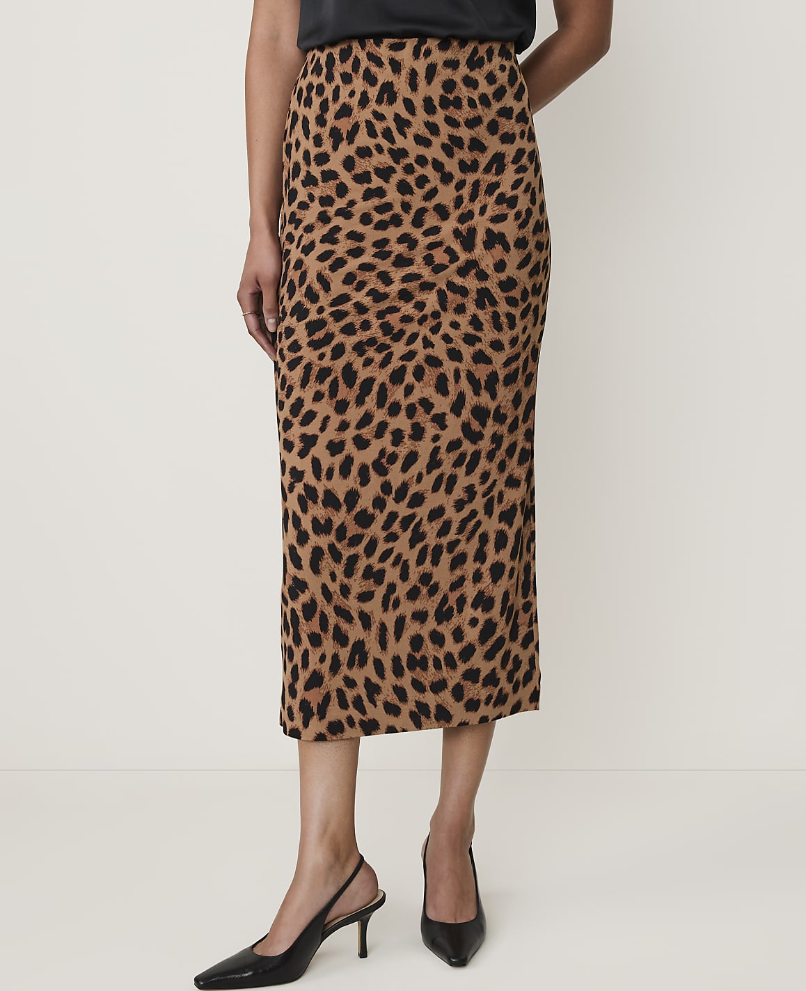 Petite Animal Print Pencil Skirt