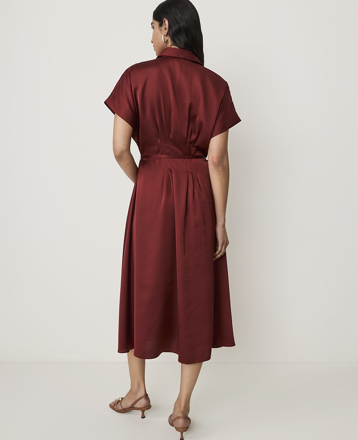 Petite Collared Midi Shirtdress