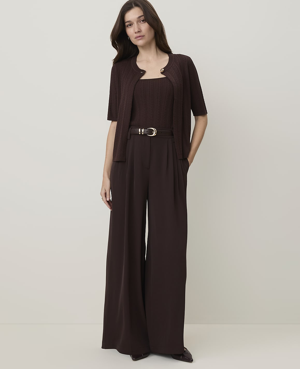The Petite Pleated Culotte Pant