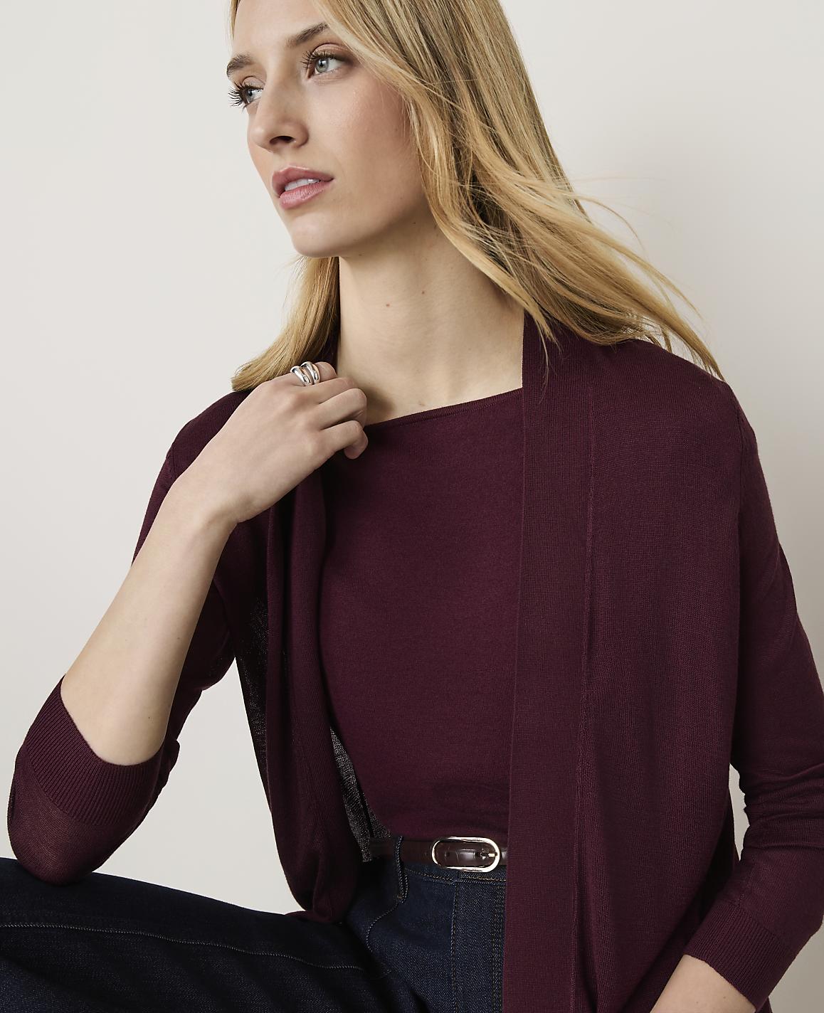 Petite Essential Open Cardigan